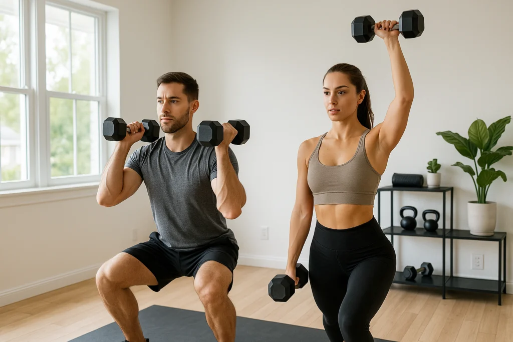 Full-Body Dumbbell Workout at Home